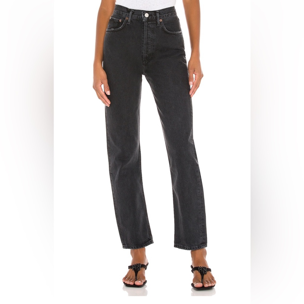90’s Pinch Waist Black Agolde Jeans